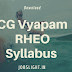 CG Vyapam RHEO Syllabus 2017 | CG RHEO New Exam Pattern (PDF)