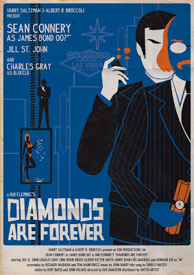 ok ok no Diamonds are Forever James Bond Sean Connery Movie Poster