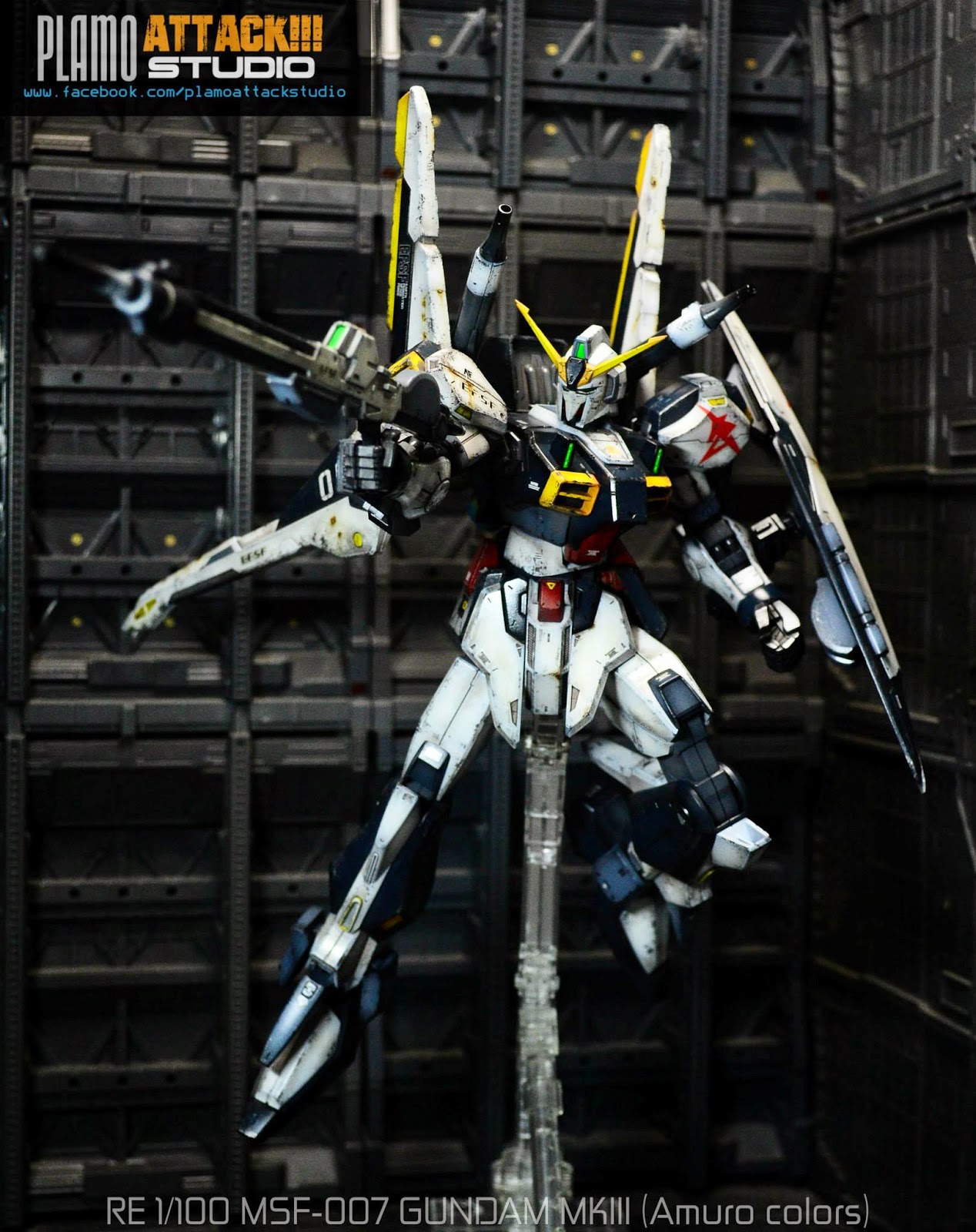 Custom Build: RE/100 Gundam Mk-III "Amuro Ray Colors"