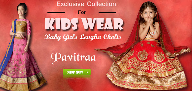 Little small child kids wear designer lehenga choli for baby girls wedding wear online shopping at lowest price discount offer deal sale with cash on delivery free shipping service in India