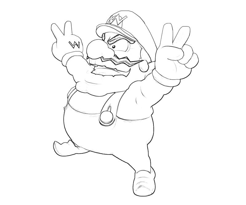wario coloring pages - photo #15
