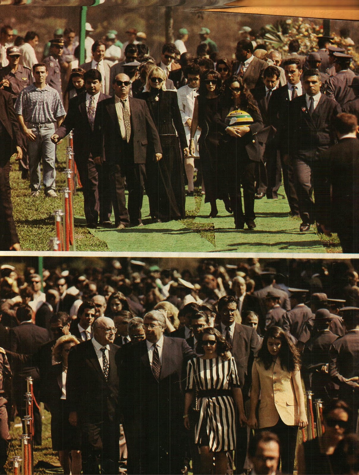 Ayrton Senna: Fotos Velorio e Enterro de Ayrton Senna