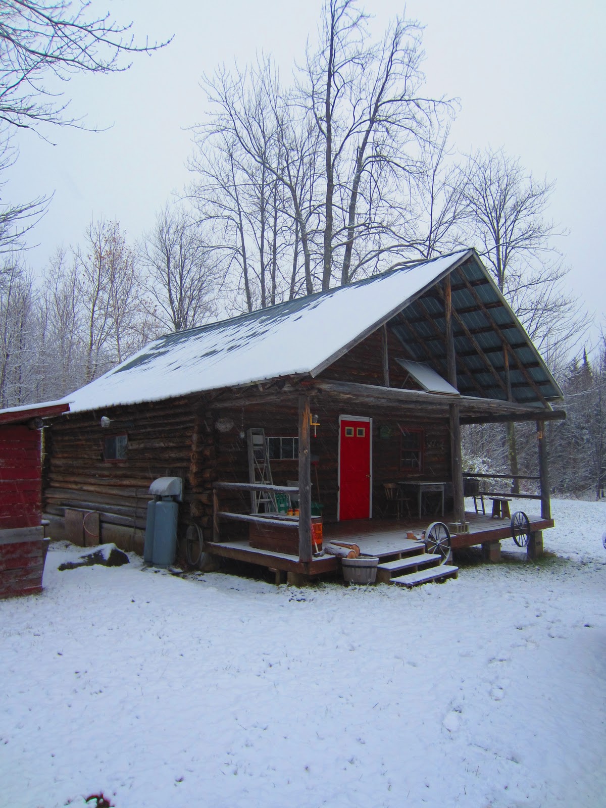 A Log Cabin in Northern Vermont 20' by 20' a tiny