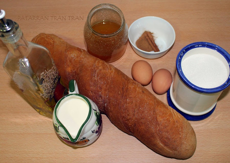 TORRIJAS DE LECHE, MIEL Y CANELA