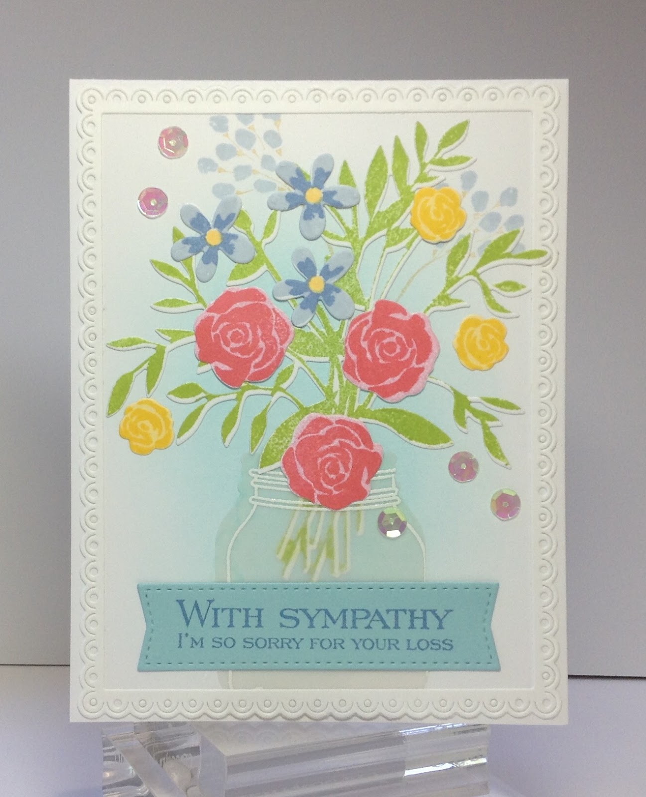 Crafting While I Wait Simple Flowers in a Jar