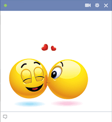 Cheek Kiss Facebook Emoticon