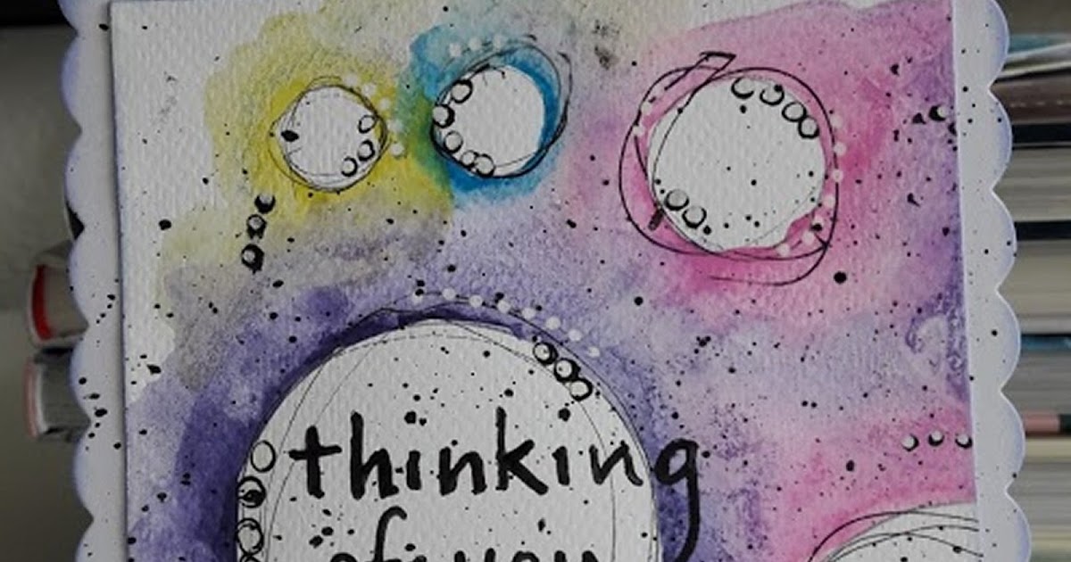 Fasters korthus: Thinking og you - Watercolour