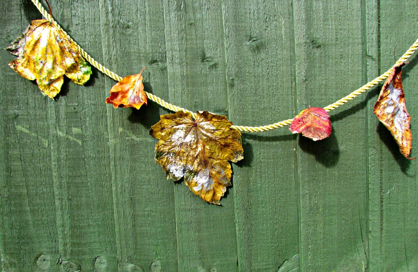 DIY Autumn Leaf Garland ♥ Dolly Dowsie