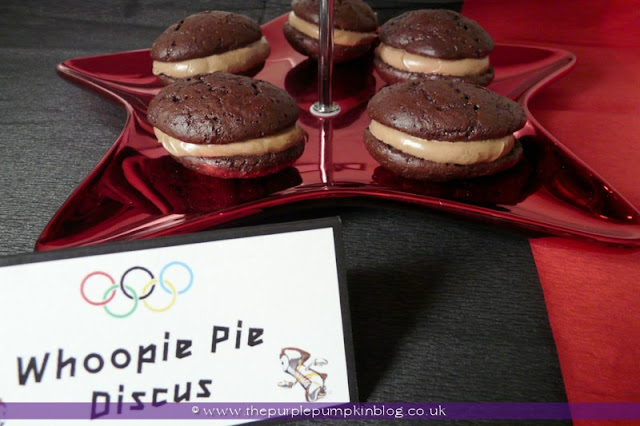 Whoopie Pie Discus for an #Olympics Party at The Purple Pumpkin Blog