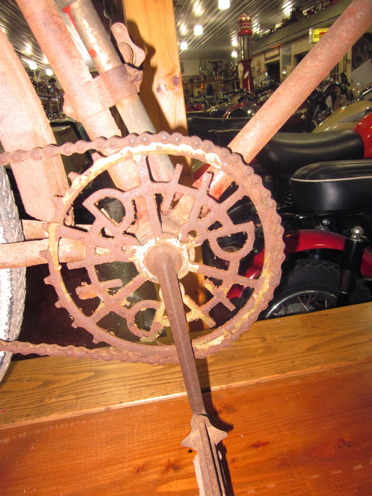 OldMotoDude Harley Davidson Bicycle on display at the World of