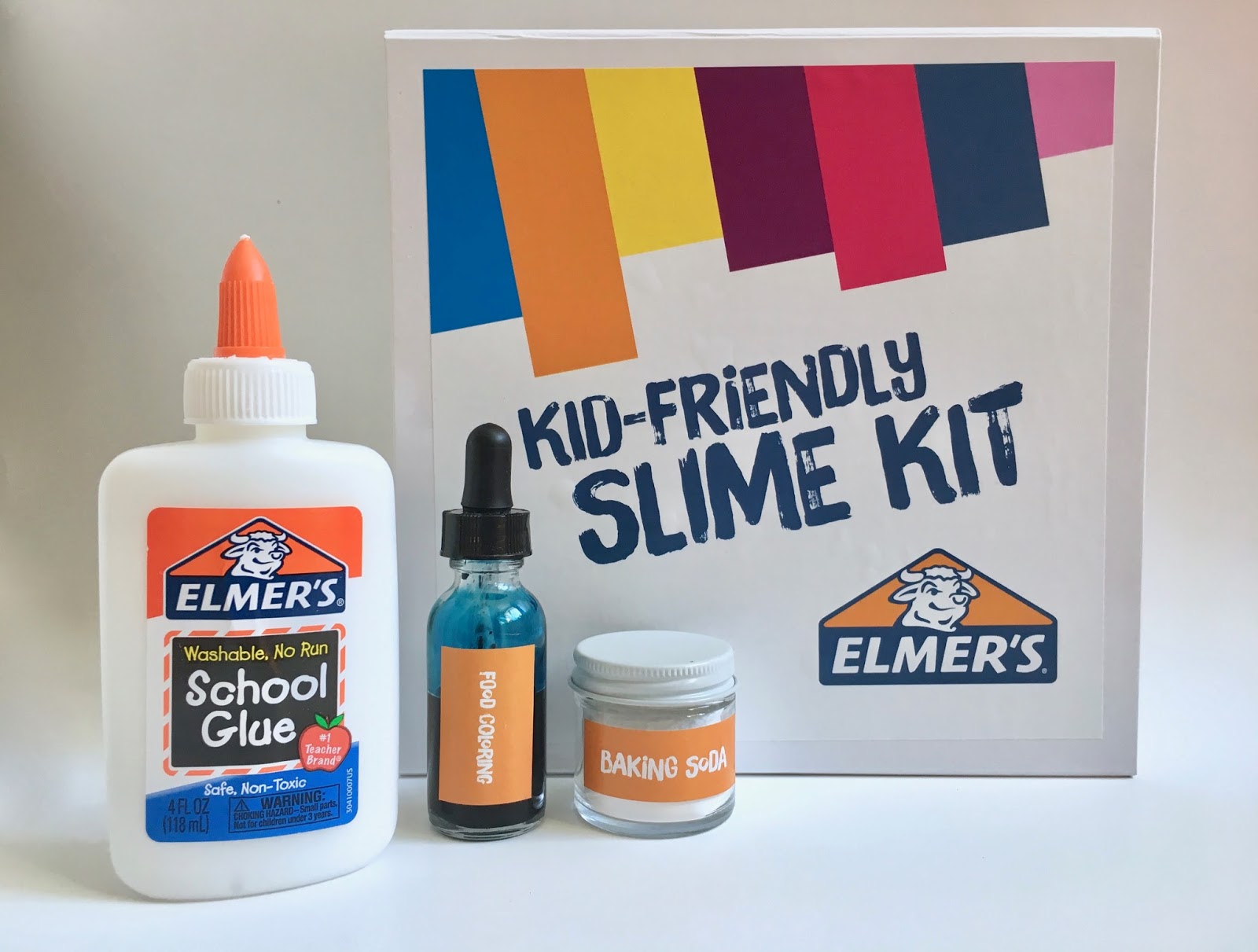 slime kit elmers for kids colored