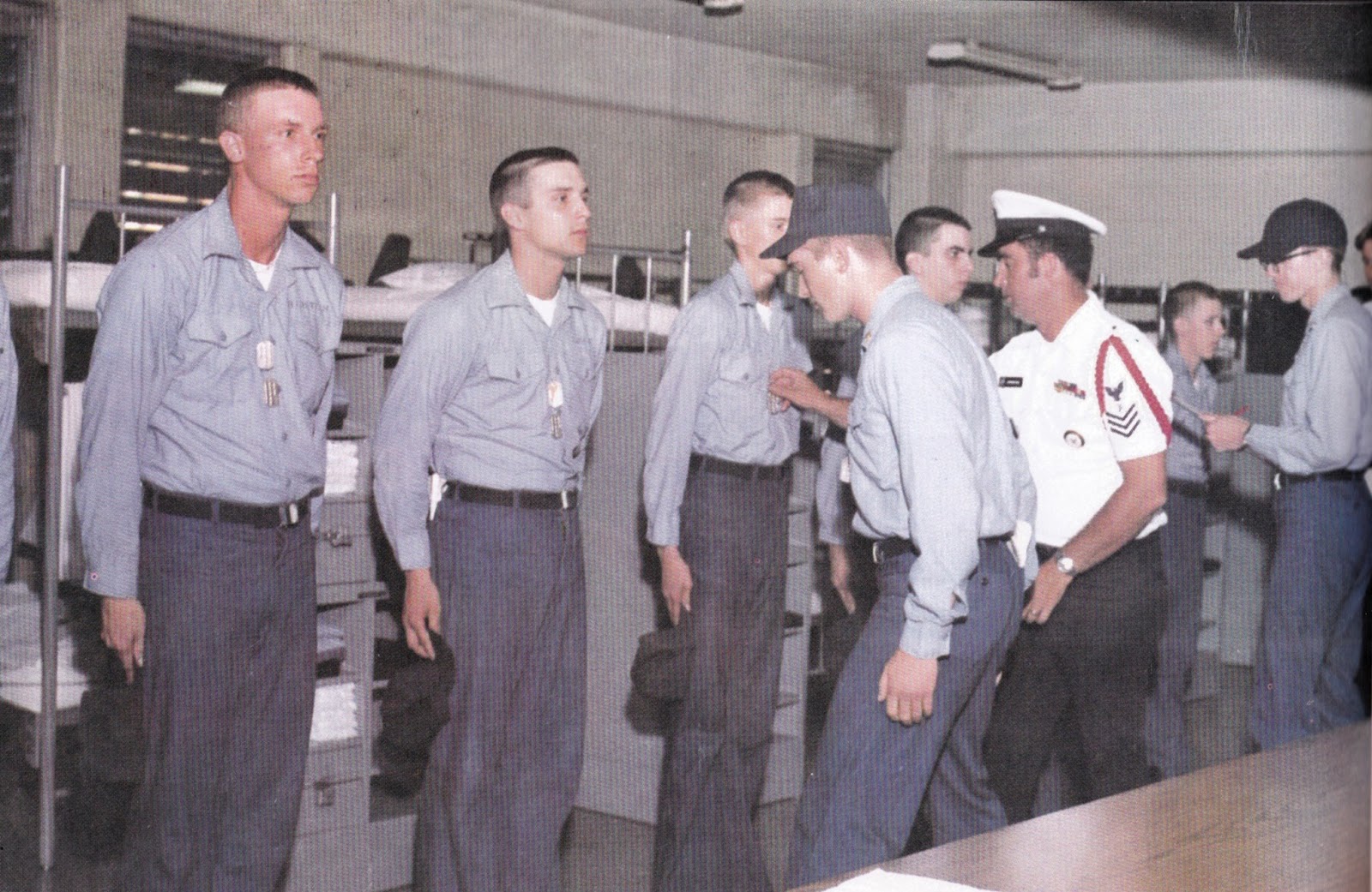 Tommy Mondello navy boot camp inspection Orlando, Florida