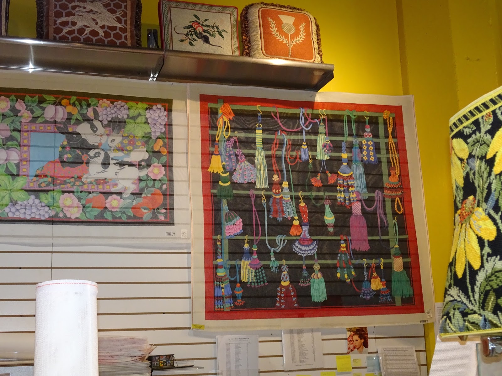 The French Tangerine needlepoint update and a san francisco shop