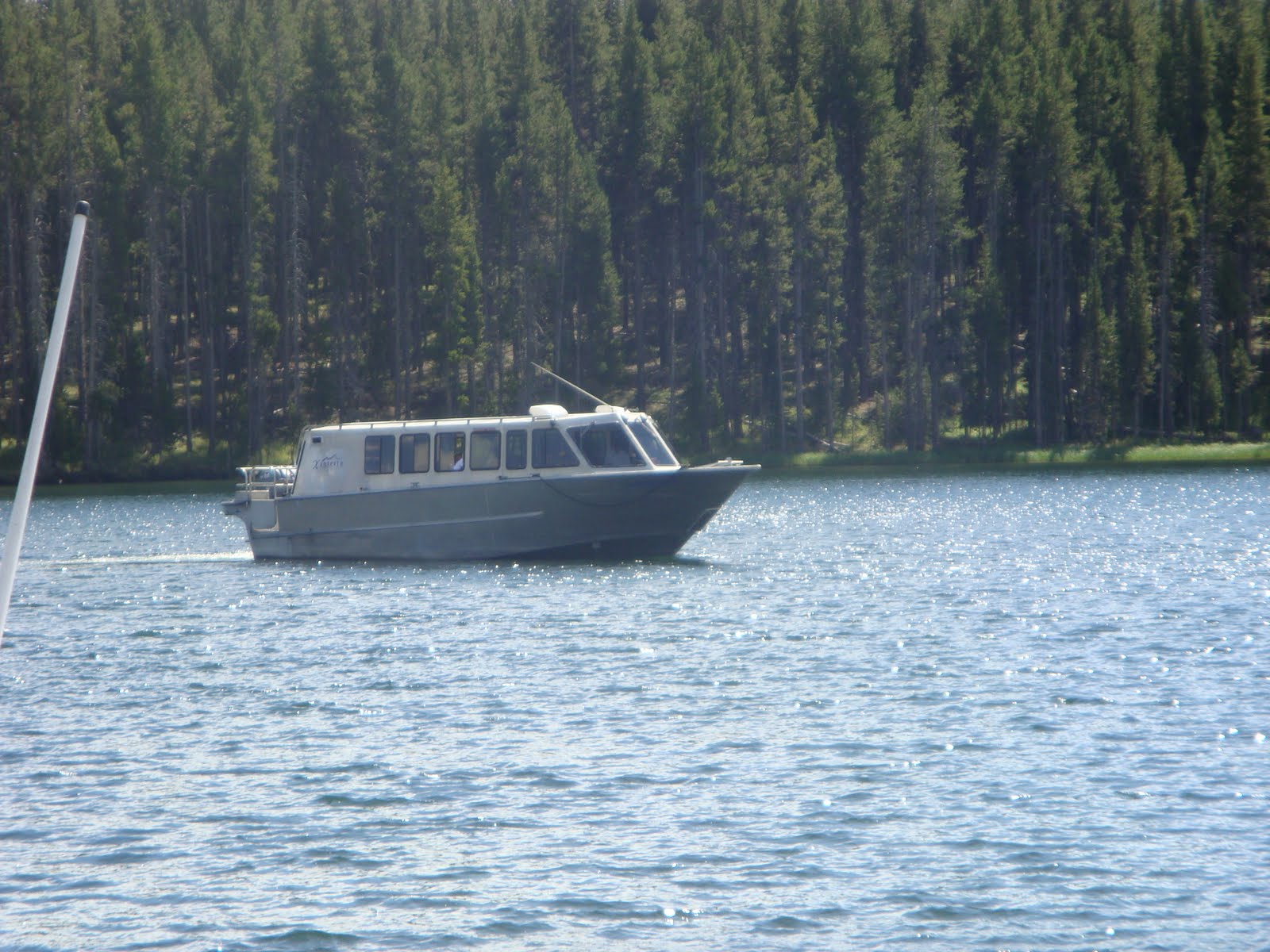 The Peters Travelogue Boat ride on Yellowstone Lake