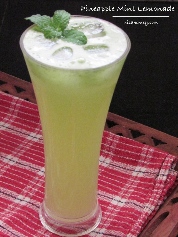 Lemon Mint Juice Pineapple Mint Lemonade Recipe Cooking Is Easy