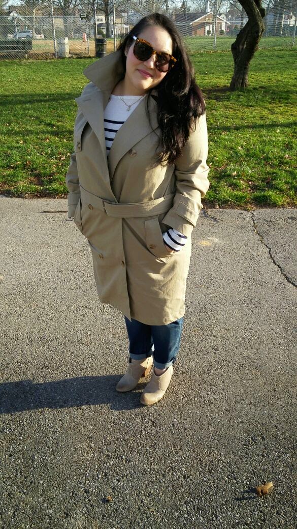 Blush & Gray: On Wednesdays We Wear Trench Coats!