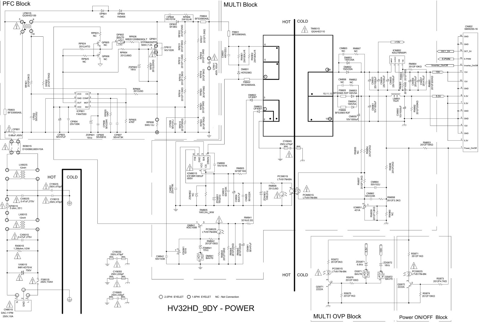 Some common samsung tv circuit diagrams