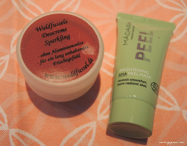 Waldfussel Deocreme Sparkling, Madara AHA Peel Maske