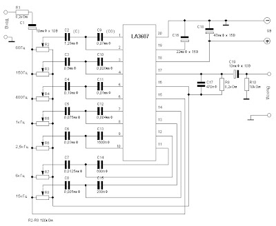 3607 Module Tutorial Audio Schematics: Graphic equalizer based LA3607