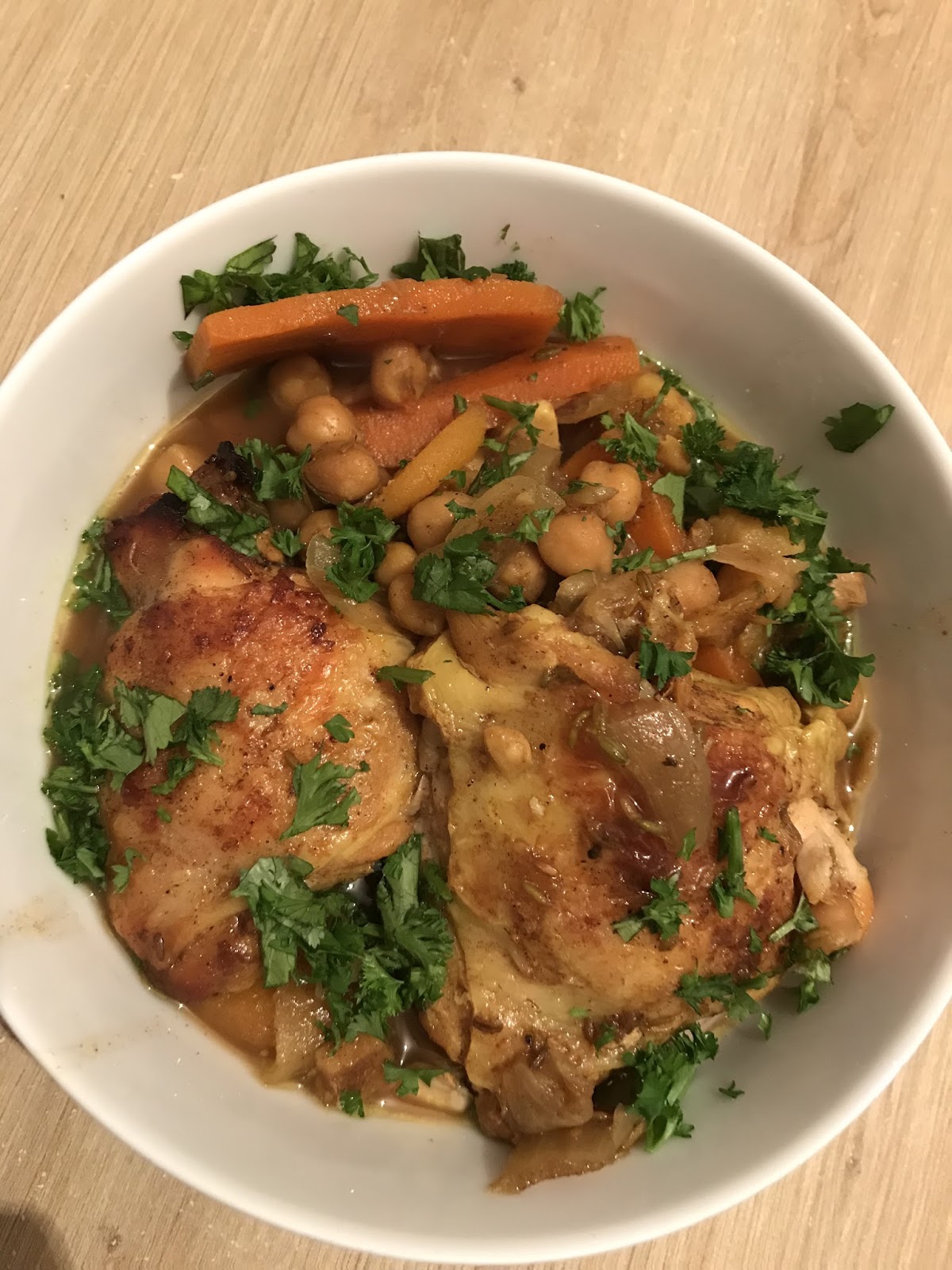 Bistro Becs and Family Simple Spiced Chicken Tagine