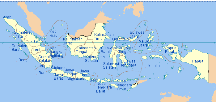 Batas Wilayah Indonesia Timur Utara Barat Selatan Sebelah Berbatasn Langsung