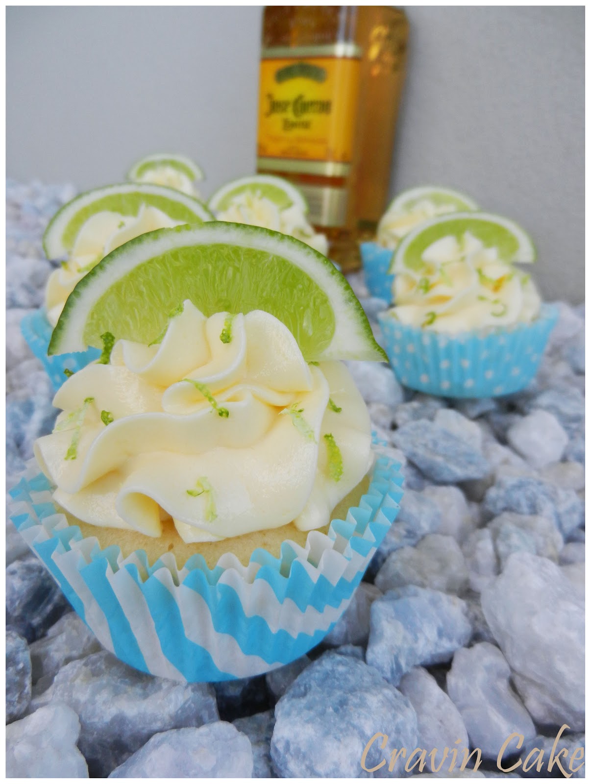Cravin Cake Boozy Margarita Cupcakes