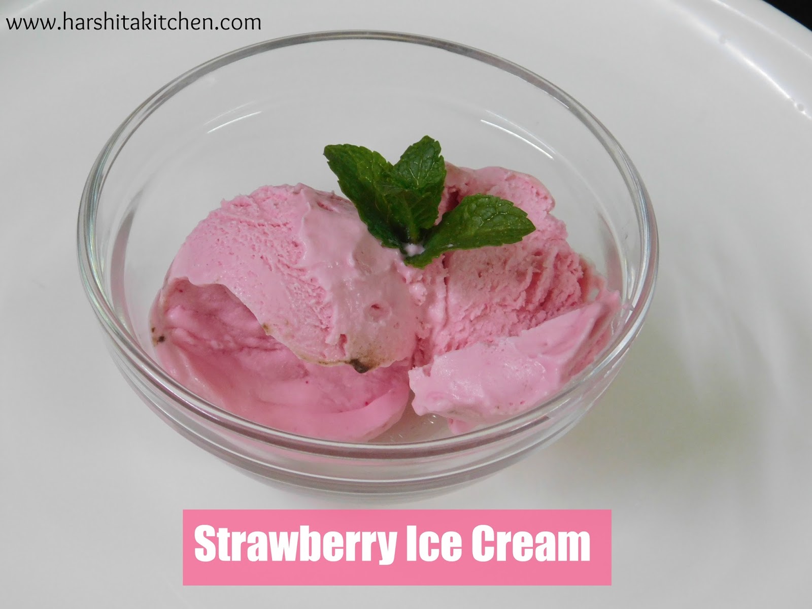 No Churn Strawberry Ice Cream Using Jello, Eggless Strawberry Ice Cream