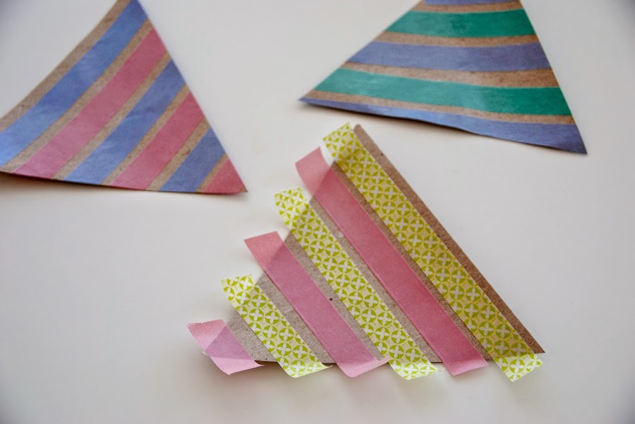 imagen banderines washi tape