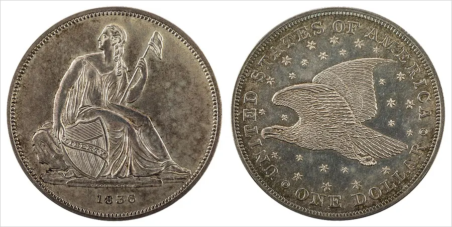 Серебряная монета Гобрехтов доллар