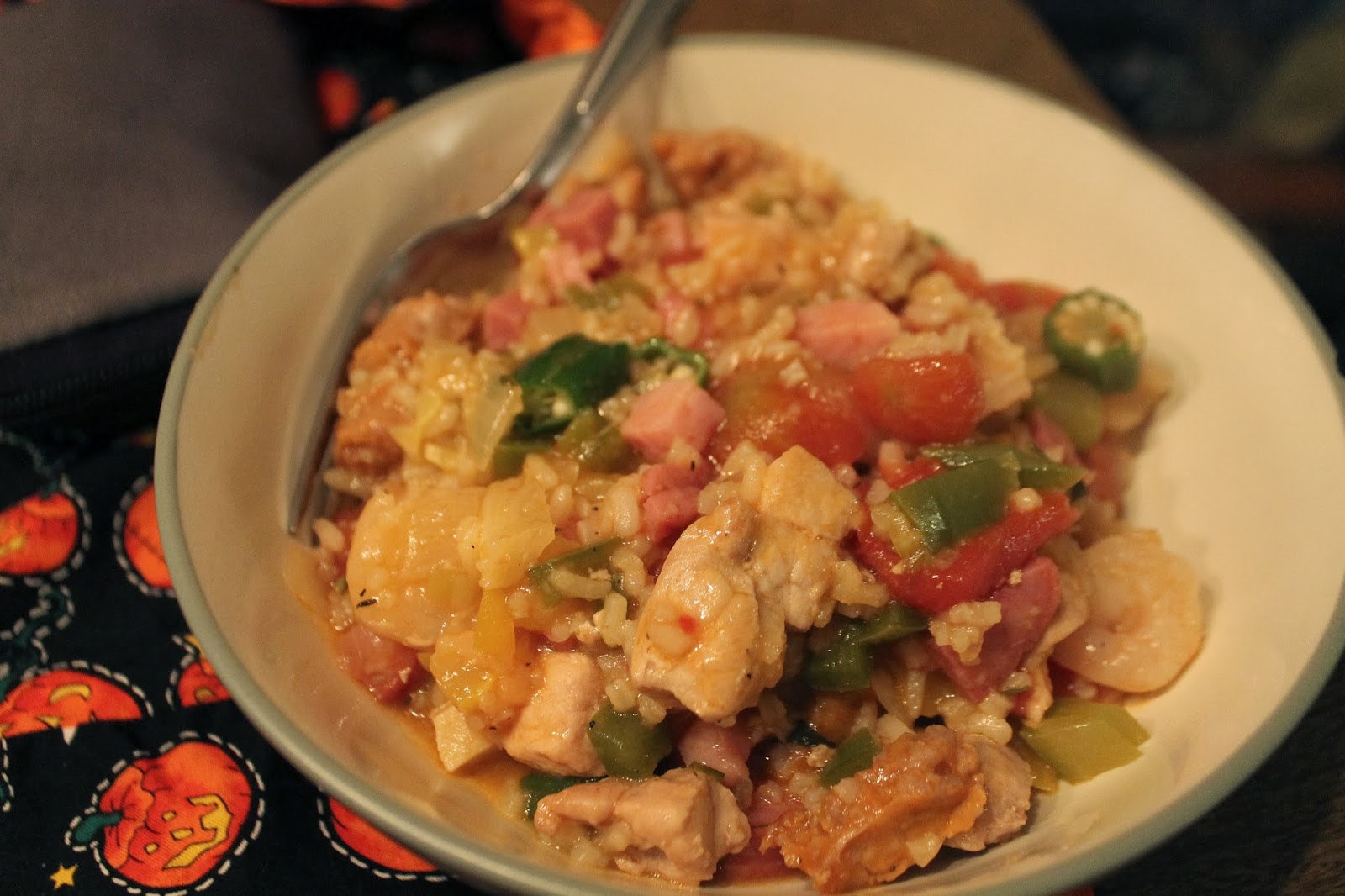 Cooking through Disney Jambalaya (pork)