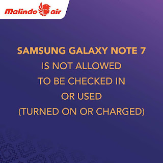 Larangan Samsung Note 7