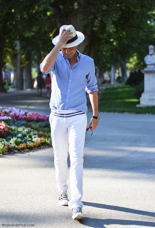  Ante Vrban, arhitektura, moda, dizajn, muška moda, street style. How to wear white pants and Panama hat for guys