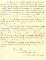 Page Six of Letter from David Dunbar to British Admiralty, April 30, 1742