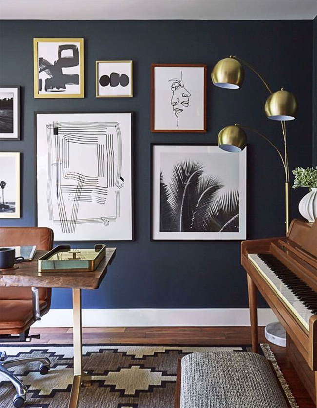 Bubby and Bean ::: Living Creatively: Paint Love: Dark Blue Walls