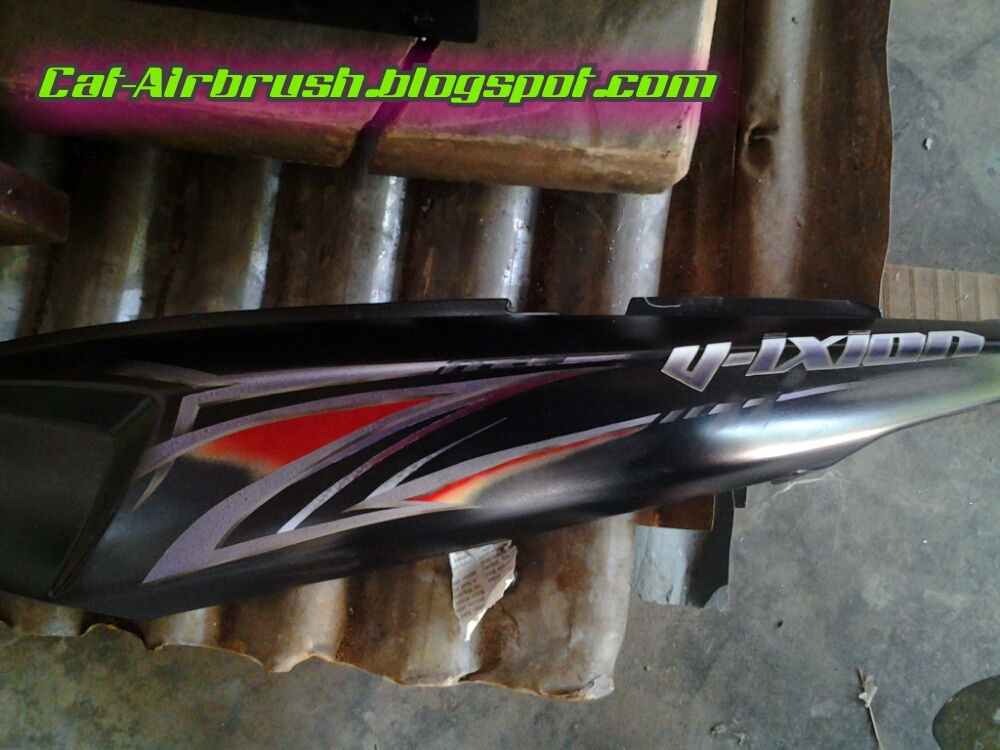 Catairbrush.blogspot.co.id Airbrush grafis body belakang Vixion