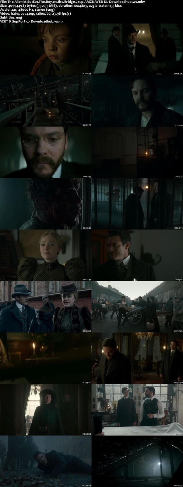 The Alienist S01E01 390MB Web-DL 720p ESubs