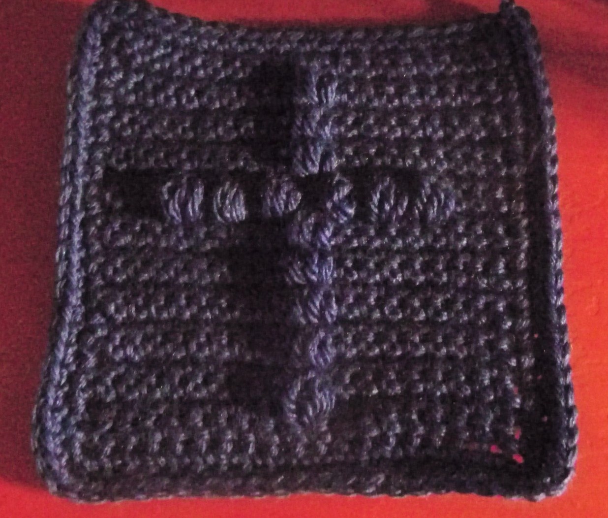 Confirming His Covenant Puff Cross Prayer Square