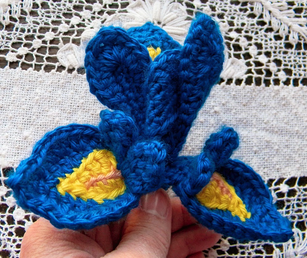 Crocheted Iris
