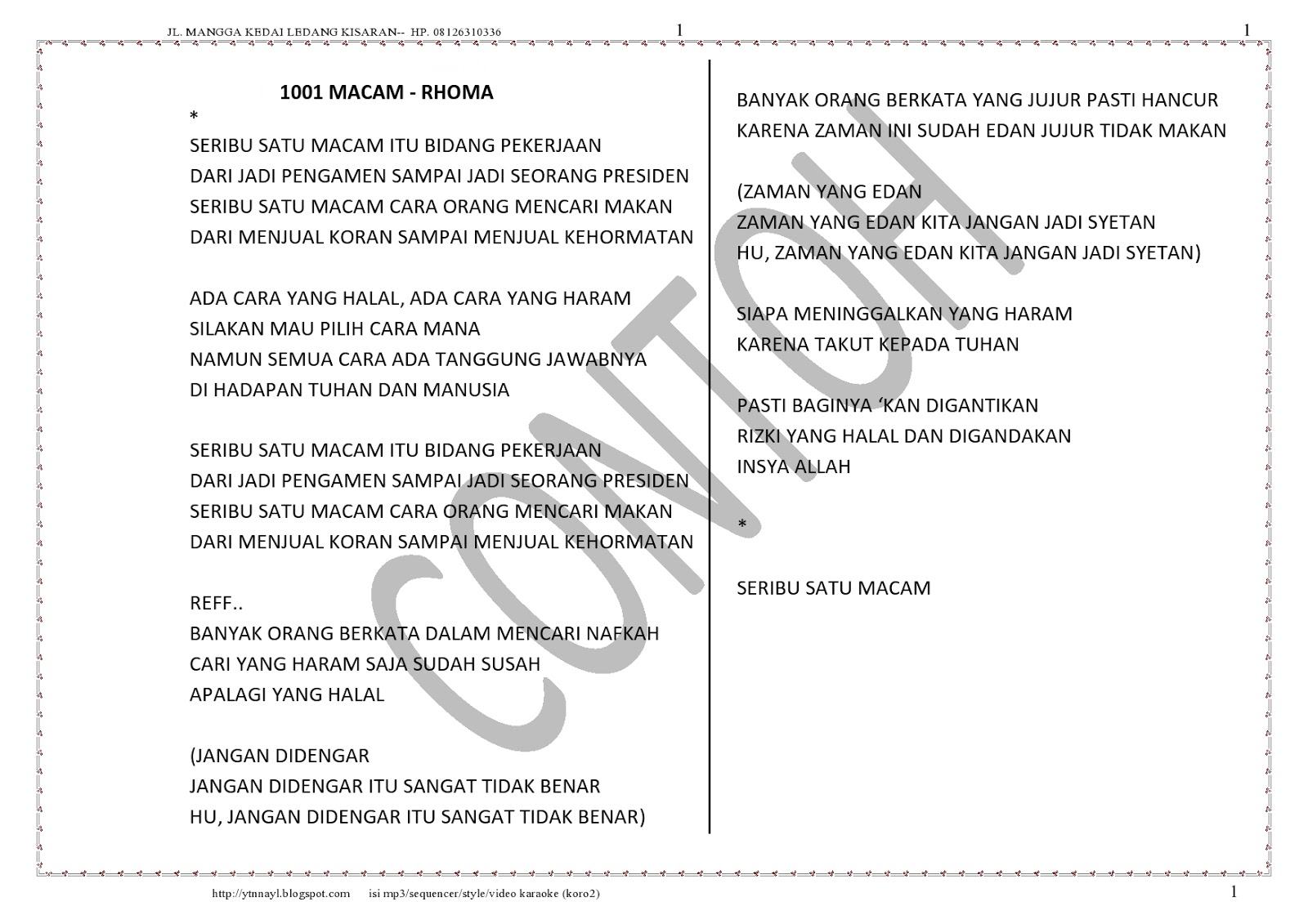 Song Book Collection 2 Buku Lirik Lagu Terlengkap Dangdut Media Music Centre