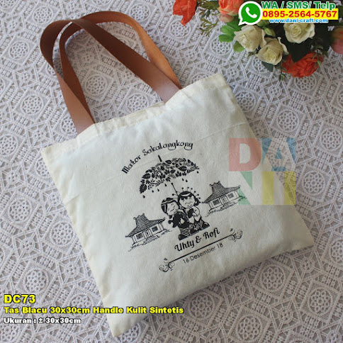 Tas Blacu 30x30cm Handle Kulit Sintetis