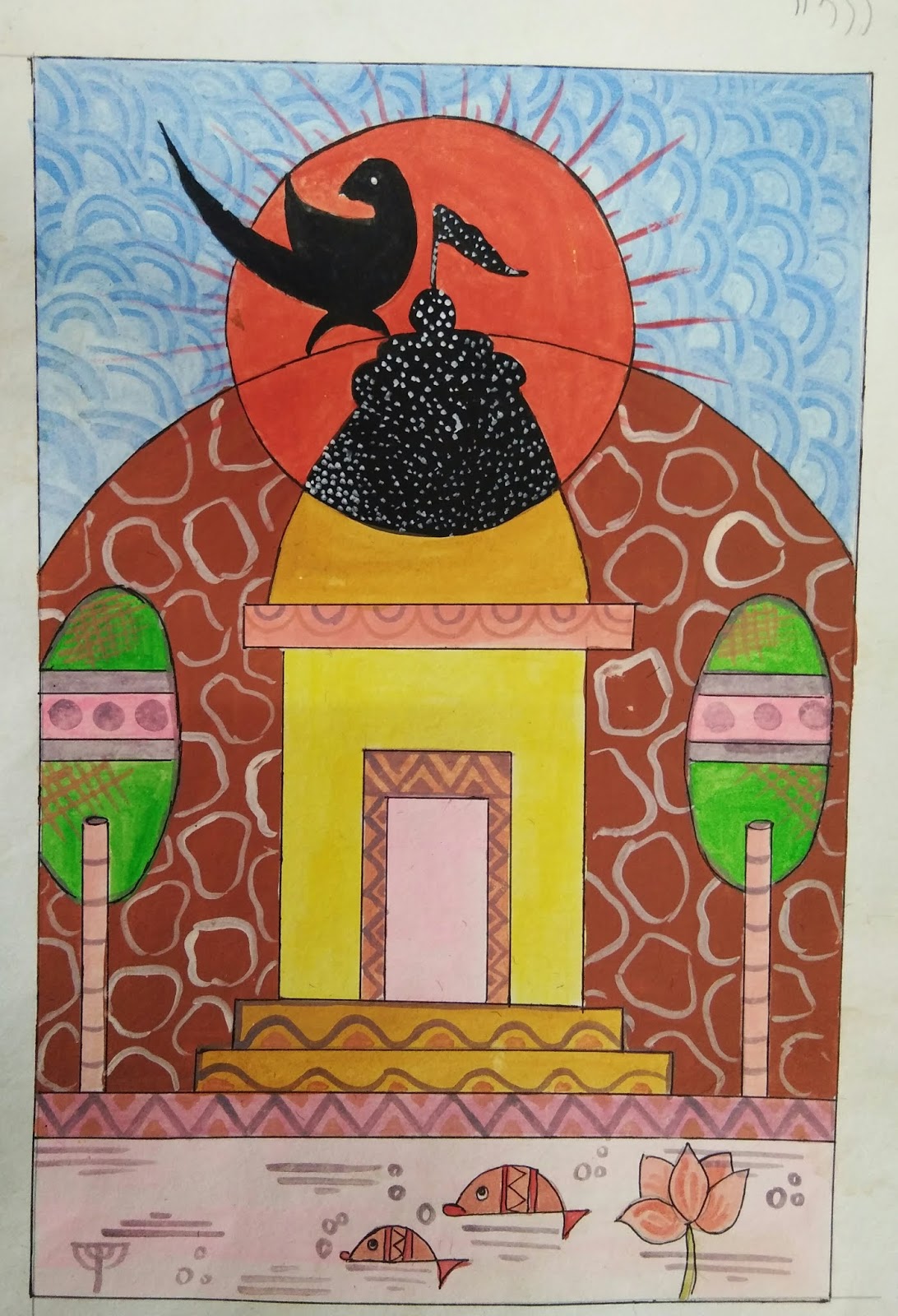 Paper pattern of elementary and intermediate drawing exam only for