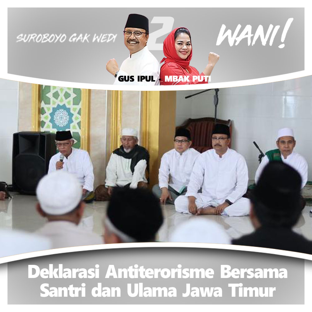 Gus Ipul, Kiai dan Ribuan Santri Deklarasi Anti Terorisme & Radikalisme