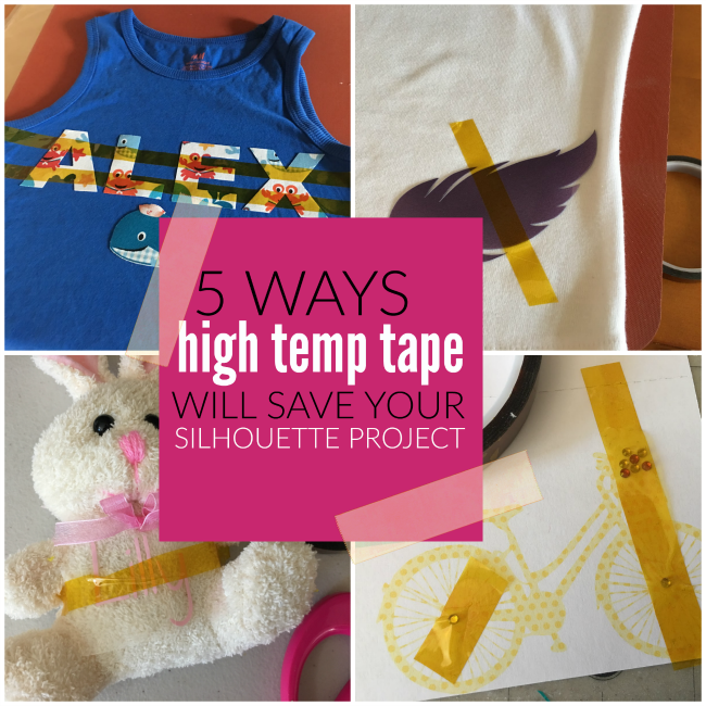 how to use High Heat Tape  Silhouette CAMEO projects
