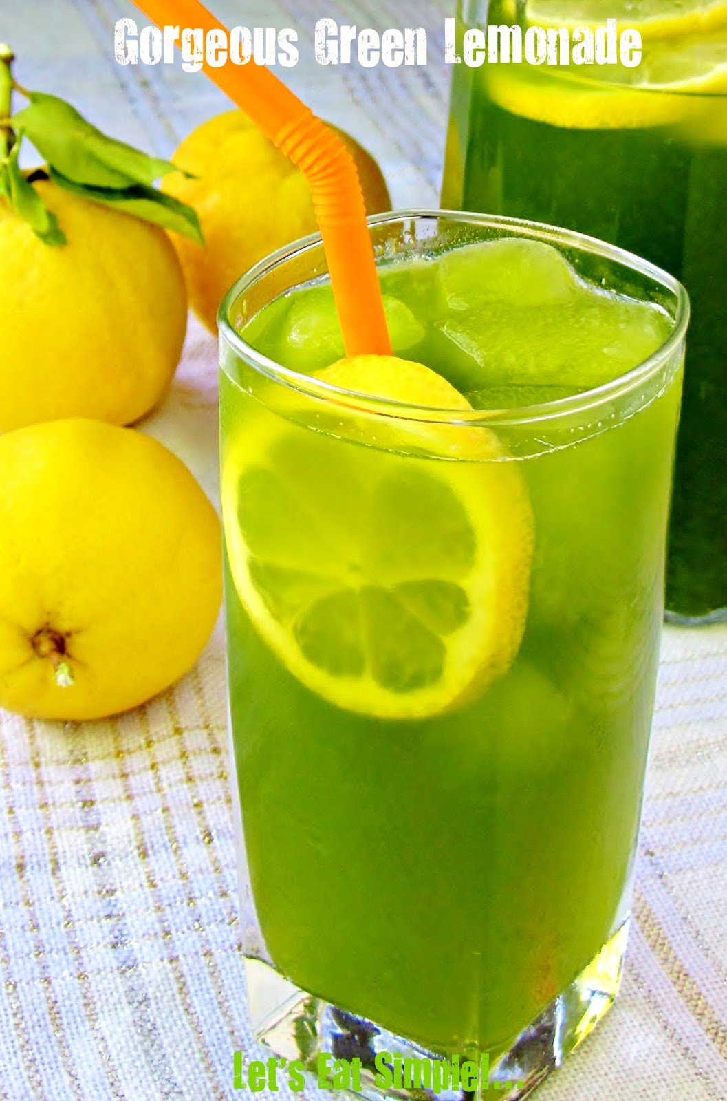 Let&amp;#39;s eat......simple!: Gorgeous Green Lemonade with Gingered Syrup