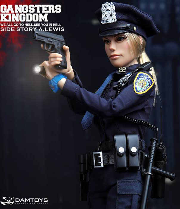 DAM Toys Gangsters Kingdom SIDE STORY FEMALE OFFICER A.LEWIS 1/6 Figure 