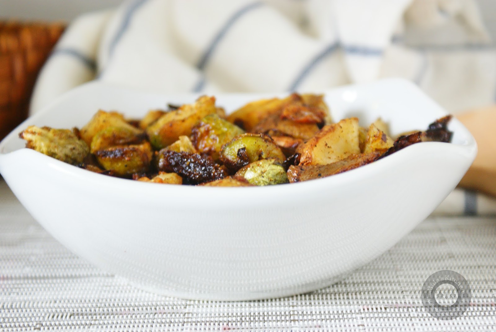 Roasted Brussel Sprouts Curry MalasKitchen
