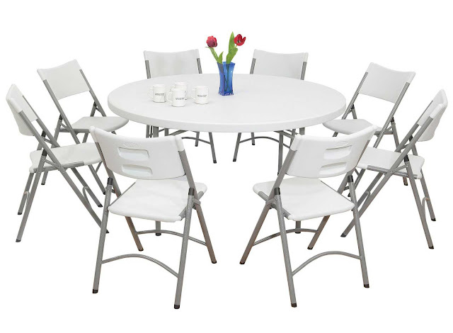Tables and Folding Chair