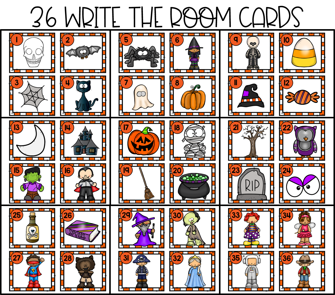 Halloween wordwall