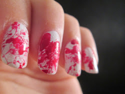nail blood splatter
