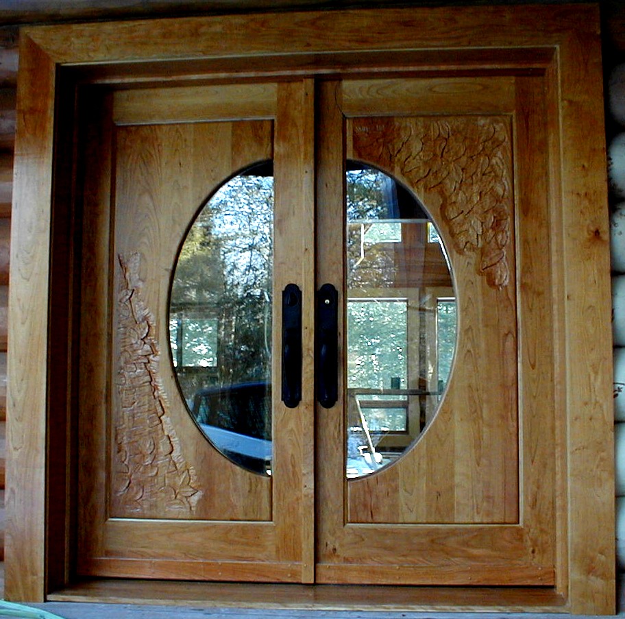 My custom built doors on pinterest entry doors birches and logs